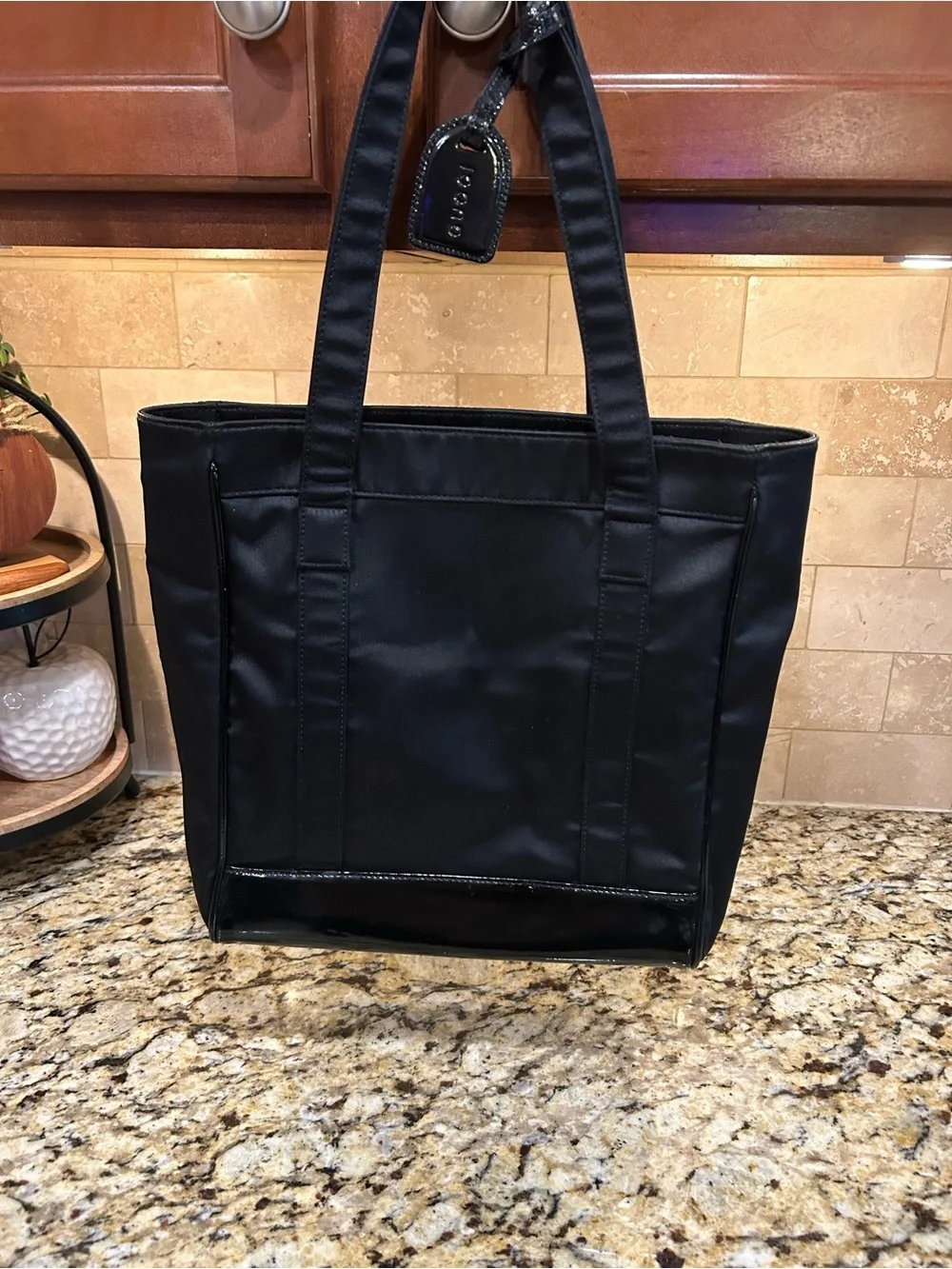 GUCCI Handbag Tote Bag Nylon Black